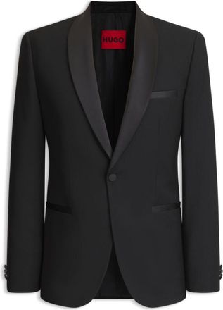 HUGO BOSS Shawl-collar tuxedo jacket in a performance wool blend