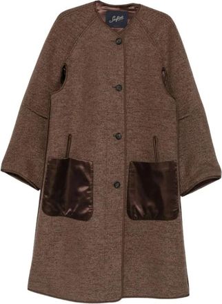 Seafarer Single-Breasted Coat - Dames - Mantel - Bruin - XS - Jassen