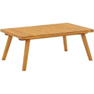 vidaXL Furniture Limited - Mesa De Centro De Jard&iacute;n Madera Maciza De