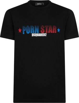 Dsquared2 slogan-print cotton T-shirt - men - Cotton - S - Black