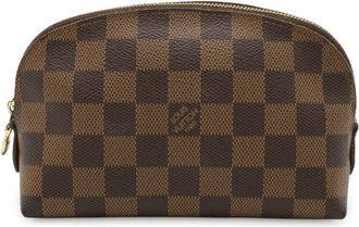 Louis Vuitton Brown Damier Canvas Pvc Pochette Pouch (Pre-Owned)