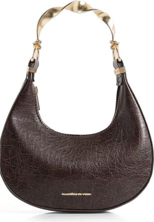 Mani&egrave;re De Voir Sadie Sculpted Leather Crescent Bag in Brown at Nordstrom