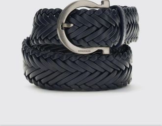 Ferragamo Cintura Gancini Ferragamo in pelle intrecciata