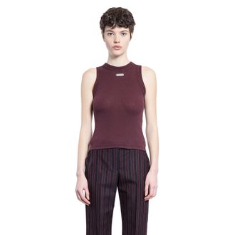 Alexander McQueen Cotton Rib Mcqueen Top