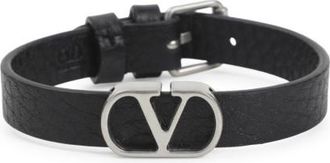 Valentino Garavani Black Logo Bracelet