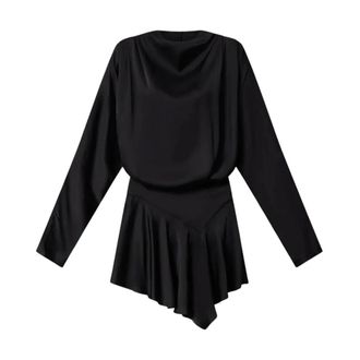 Isabel Marant Neline Jurk - Dames - Jurken - Zwart - Maat: XS Leer