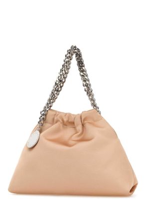 Stella McCartney Womens Powder Pink Satin Falabella Handbag Lightpeach Polyester Borse A Mano