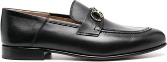 Ferragamo Elegante Zwarte Mocassins - Dames - Loafers - Zwart - 35 1/2 EU - Leer - Schoenen
