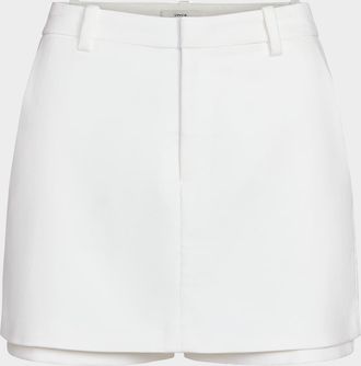 Vince Tailored Mid-Rise Skort