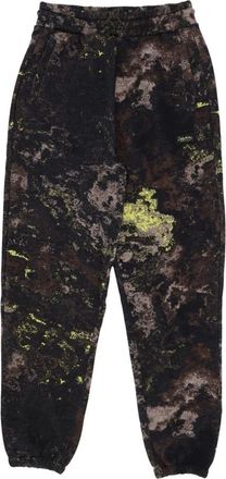 Dolly Noire Donkere Camo Chemische Trainingsbroeken Elastische Taille - Heren - Sweatpants - Veelkleurig - S - Katoen - Broeken