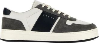 Hogan Retro-ge&iuml;nspireerde H-Tv Sneakers - Heren - Sneakers - Zwart - 43 EU - Leer - Schoenen