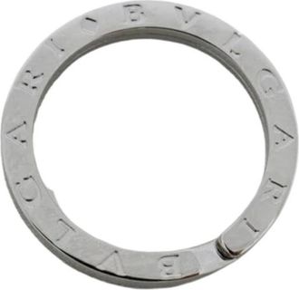 Bulgari Pre-owned Zilveren Sleutelhanger - Heren - Vintage Accessoires - Grijs - ONE Size - Vintage