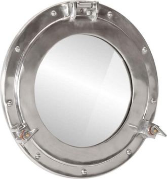 vidaXL Porthole Mirror Wall Hanging Ø38 cm Aluminium and Glass Vidaxl
