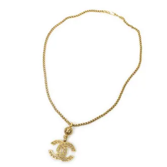 Chanel Large CC Pendant Necklace Ketting