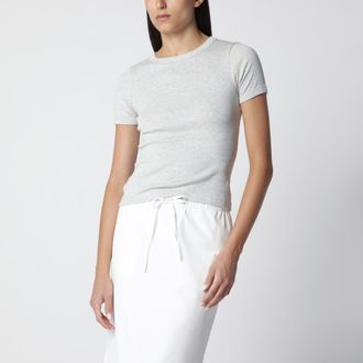 Flore Flore T-shirt Car Tee in cotone biologico grigia m&eacute;lange