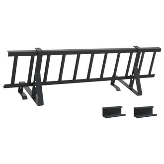 vidaXL Protecci&oacute;n De Nieve Para Techo Negro 800 X 29,5 X 34,5 Cm Acero Vidaxl