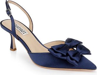 Badgley Mischka Giovanna Bow Slingback Pumps