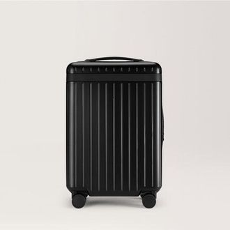 Carl Friedrik Carry-on Luggage - Hard Case Lightweight Polycarbonate - Black