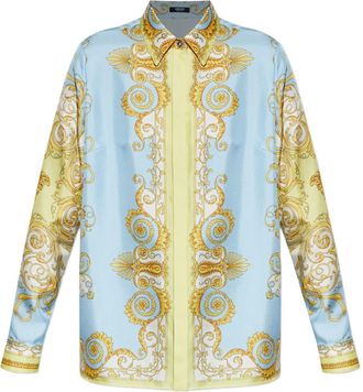 Versace Womens Shirts Clear Blue