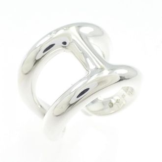 Herm&egrave;s Silver 925 Band Ring (Pre-Owned)