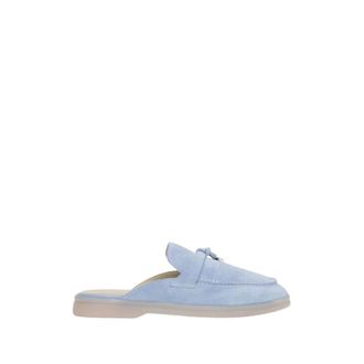 Estro & Luminara Tassel Velour Mules - Dames - Slip ons - Blauw - 36 EU - Leer - Schoenen
