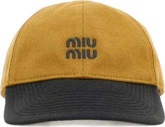 Miu Miu Katoenen pet - Geel