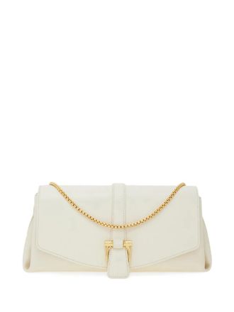 Ferragamo small Gancini-detail cross body bag - women - CALFSKIN/Lambskin - One Size - Neutrals