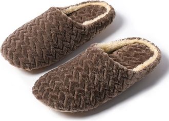 Generic memory foam slippers women Fluffy Slippers Women,Memory Foam Ladies Slippers for House,Cosy Womens Slippers Faux Fur Lined,Anti-Slip Mens Womens Slipp