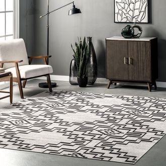nuLOOM Tashia Modern Geometric Machine Washable Area Rug
