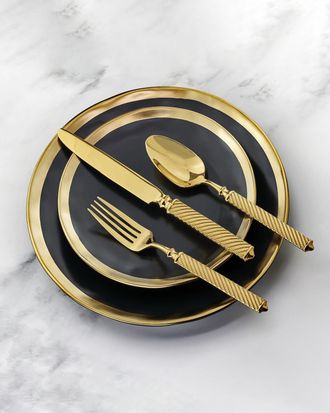 Ricci Argentieri Torsade Gold 45-Piece Flatware Set