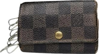 Louis Vuitton Pre-owned Accessories, female, Brown, Size: ONE SIZE Pre-owned Leather Key-holder