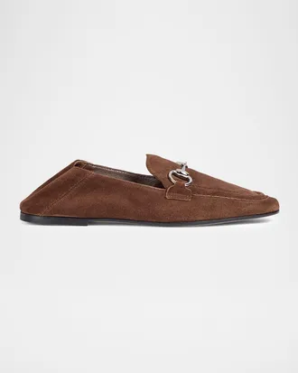Gucci Jordaan Soft Suede Loafers with Horsebit