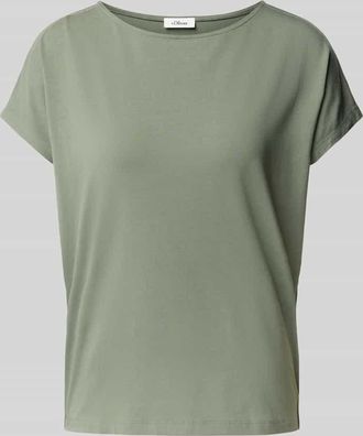 s.Oliver Red Label Relaxed Fit Shirt aus Viskose-Mix in Khaki, Gr&ouml;&szlig;e 40