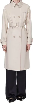 Herno Womens White Cotton Coat Clothing