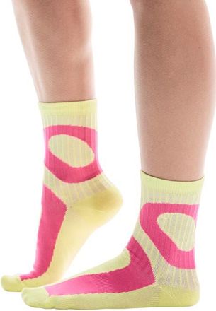 On Liquid Logo High 2-Pack Socks in Limelight/Pink at Nordstrom, Size Medium