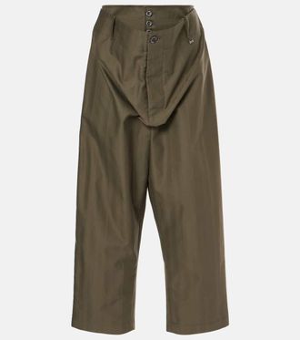 Vivienne Westwood Alien cropped cotton wide-leg pants