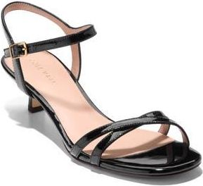 Cole Haan Leni Kitten Heel Sandal in Black Patent Leather at Nordstrom Rack, Size 9.5