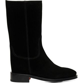 Santoni Suede boot in Black at Nordstrom, Size 11.5