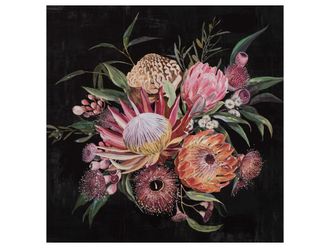 Schubiger M&ouml;bel Bild Blumenstrauss Auf Dunklem Hintergrund 1