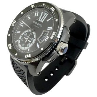 Cartier Vintage, unisex, Zwart, ONE Size, Pre-owned Vintage Polshorloge