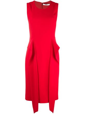 Givenchy draped dress - women - Viscose/Acetate/Silk/Spandex/Elastane - 38 - Red