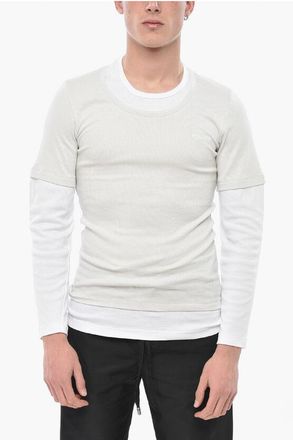 Magliano Double-Fabric Crewneck T-Shirt TRAUMA size S