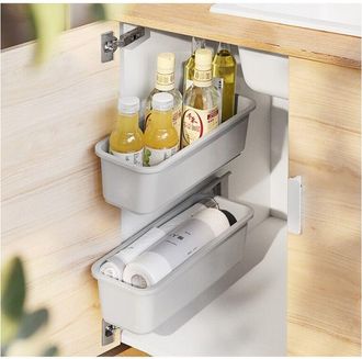 OEM 2 Pcs Coulissant Panier Armoire Organisateur Pour Cuisine Salle De Bains, Tiroirs Tiroirs Sous &Eacute;vier Placards Organisateurs Muraux Coulissants Paniers