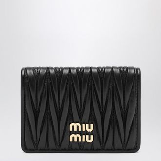 長財布 MiuMiu Matelasse Zip Around Wallet Black Miu Miu: Black Wallets now up to −33% | Stylight