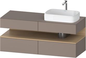 Duravit Qatego Consola Mueble Bajo Lavabo, 2 Extensiones, 2 - Duravit