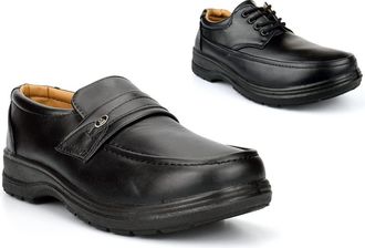 Generic Mens Lace Up Shoes Size 6 Boys Shoes Size 9 Wide Fit Shoe Mens Casual Shoe Comfort Slip On Casual Lace Up Fastening Lightweight Sizes 6-12 Black 12 UK