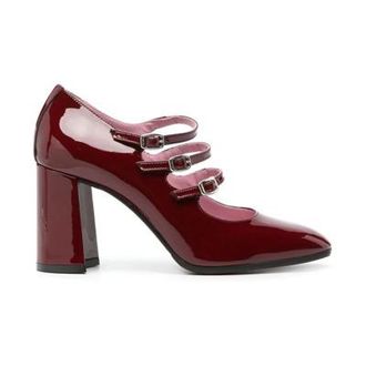 Carel Bordeaux Patent Mary Jane Pumps Carel, Red, Dames