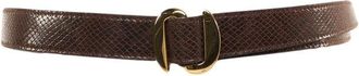 Orciani Crocodile-Effect Leather Belt