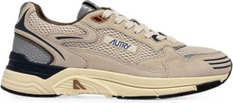 Autry Beige Logo Sneakers