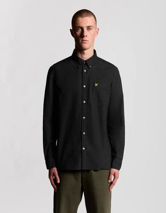 Lyle & Scott Lyle And Scott Mens Cotton Button Down Oxford Shirt - Black - Size: 44/Regular